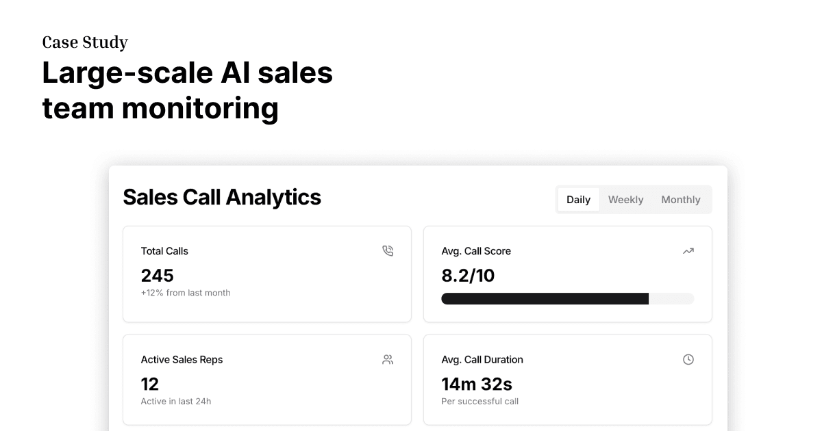 How AI monitors calls of 5,000+ sales representatives for actionable insights